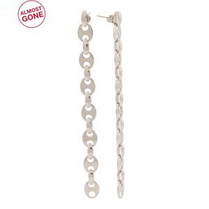 PACO RABANNE Silver Made In Italy Eight Nano Earrings